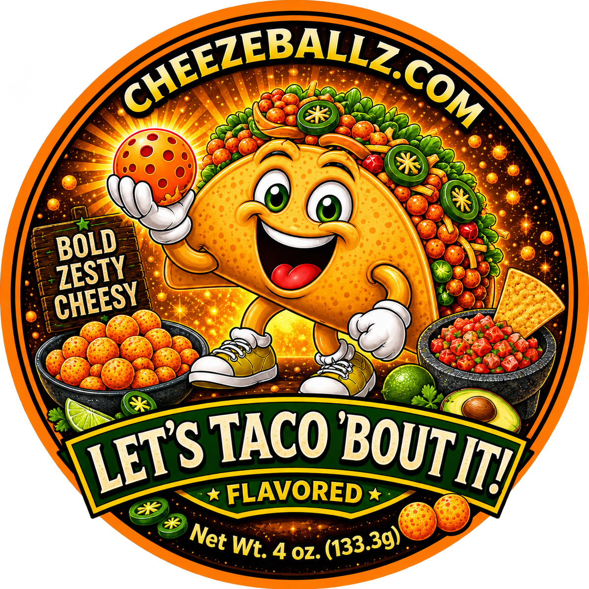 Cheeze Ballz Official 16 oz. Party Tub