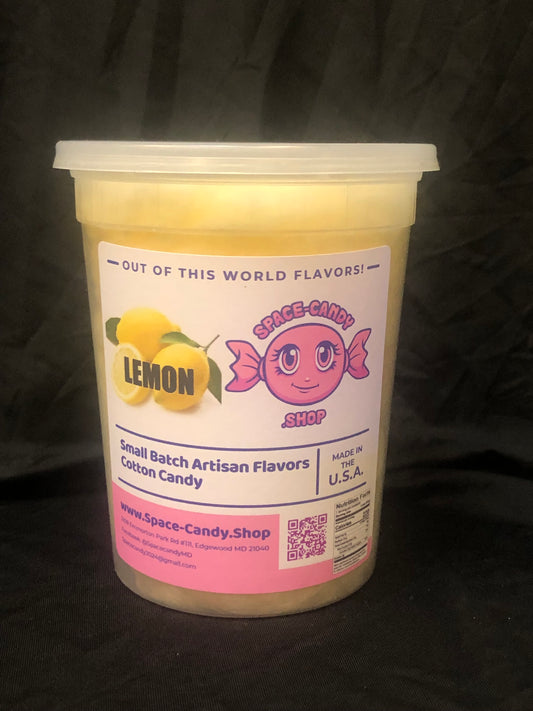 Lemon Classic Cotton Candy 32 oz. Tub