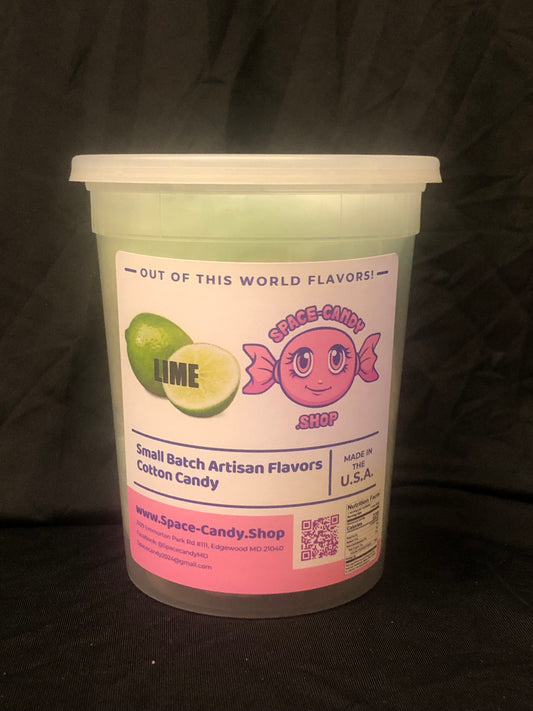 Lime Classic Cotton Candy 32 oz. Tub