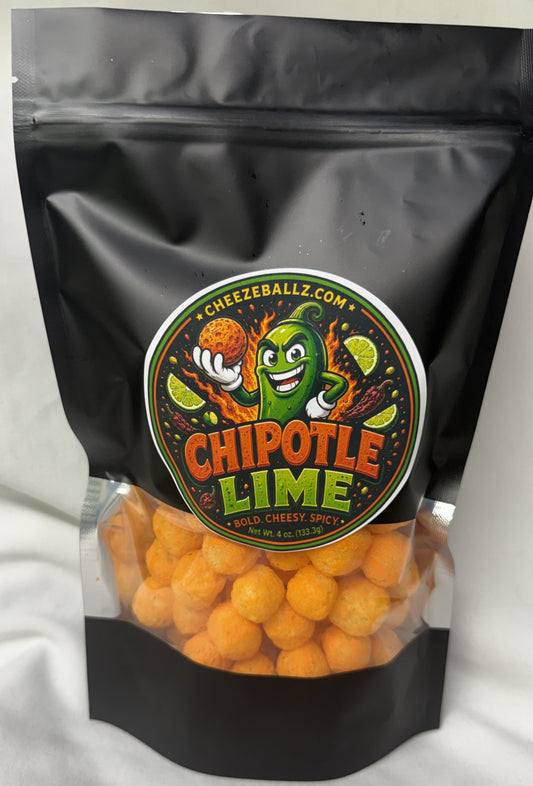 Chipotle Lime - Gourmet Flavored Cheeze Balls - 4 oz. Pouch