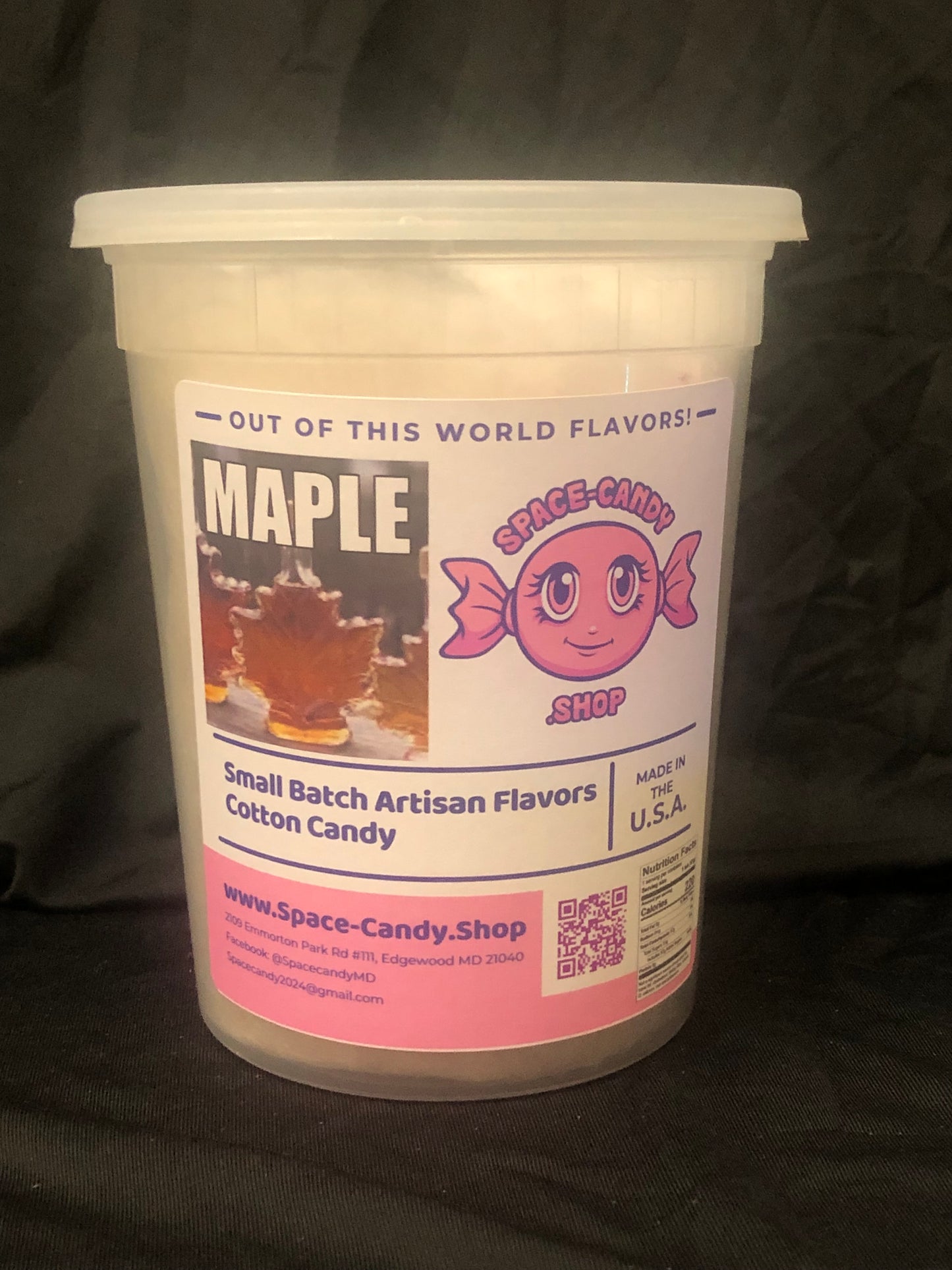 Maple Classic Cotton Candy 32 oz. Tub