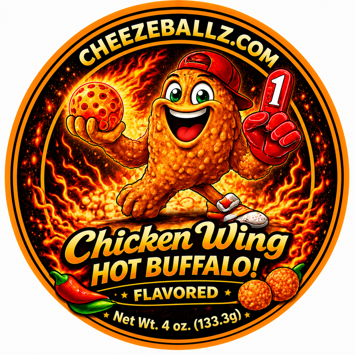 Cheeze Ballz Official 16 oz. Party Tub