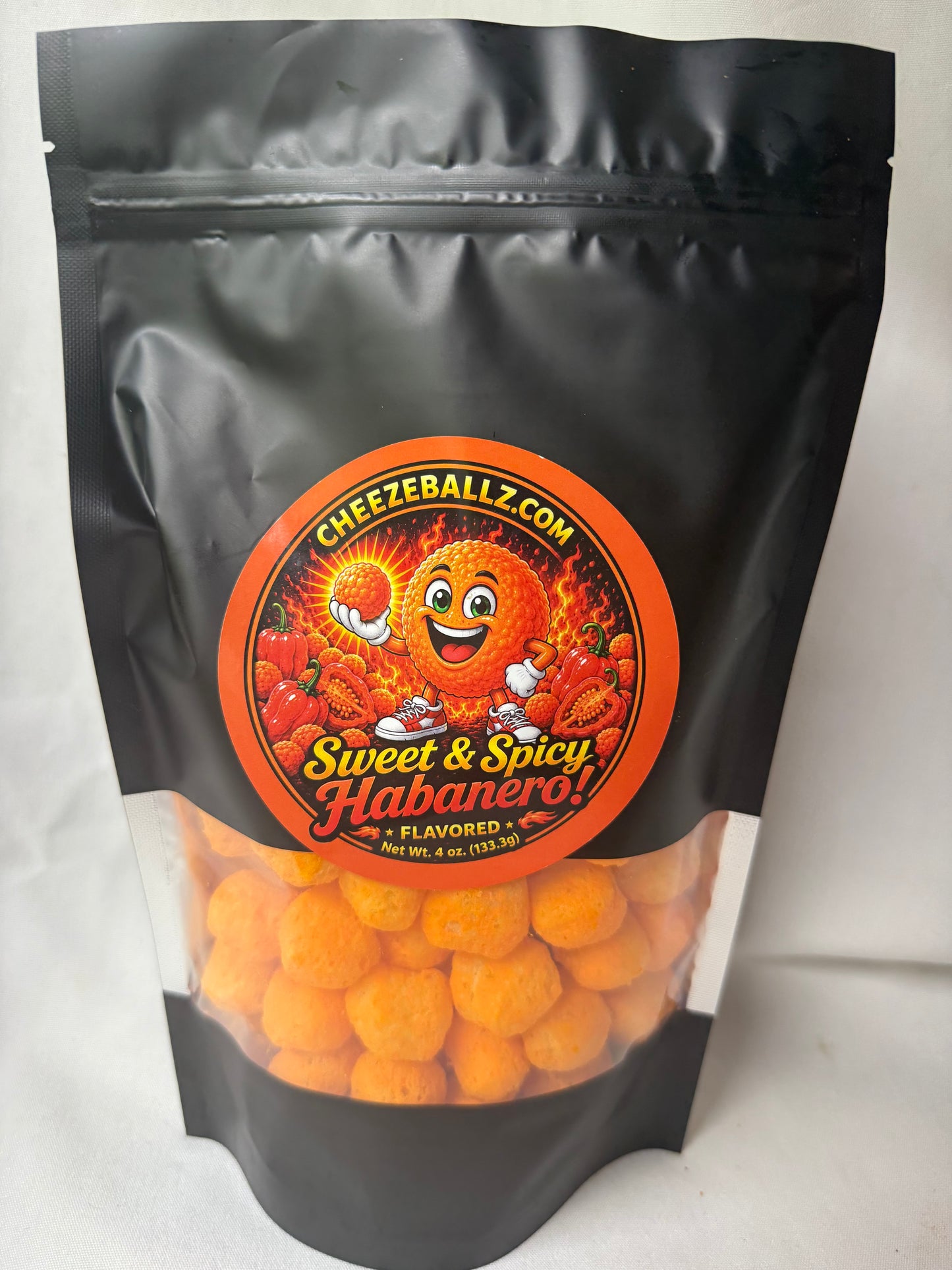Chedda' Jalapeno - Gourmet Flavored Cheeze Balls - 4 oz. Pouch