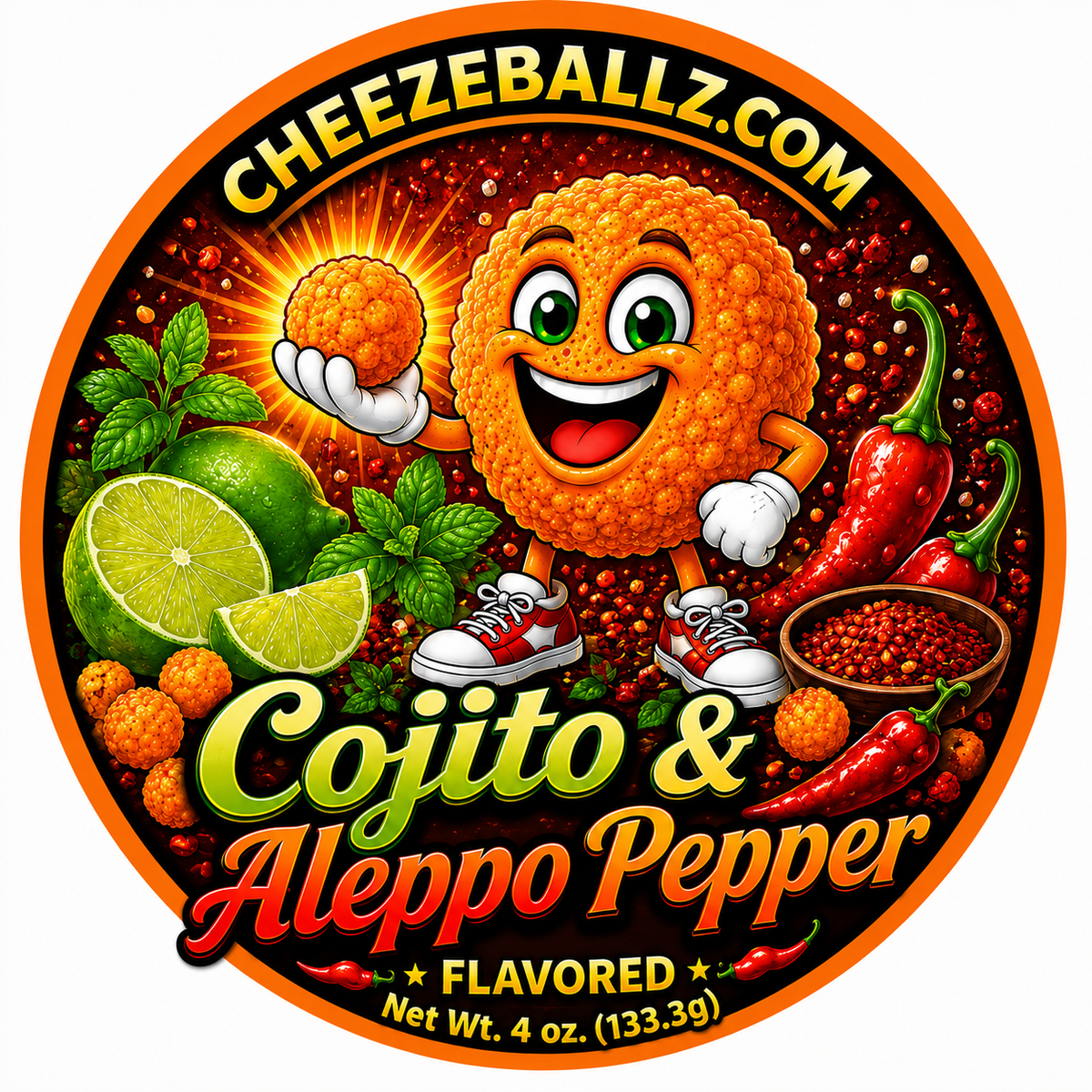 Cheeze Ballz Official 16 oz. Party Tub