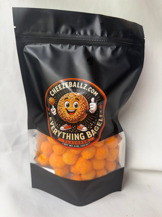 Everything Bagel - Gourmet Flavored Cheeze Balls - 4 oz. Pouch