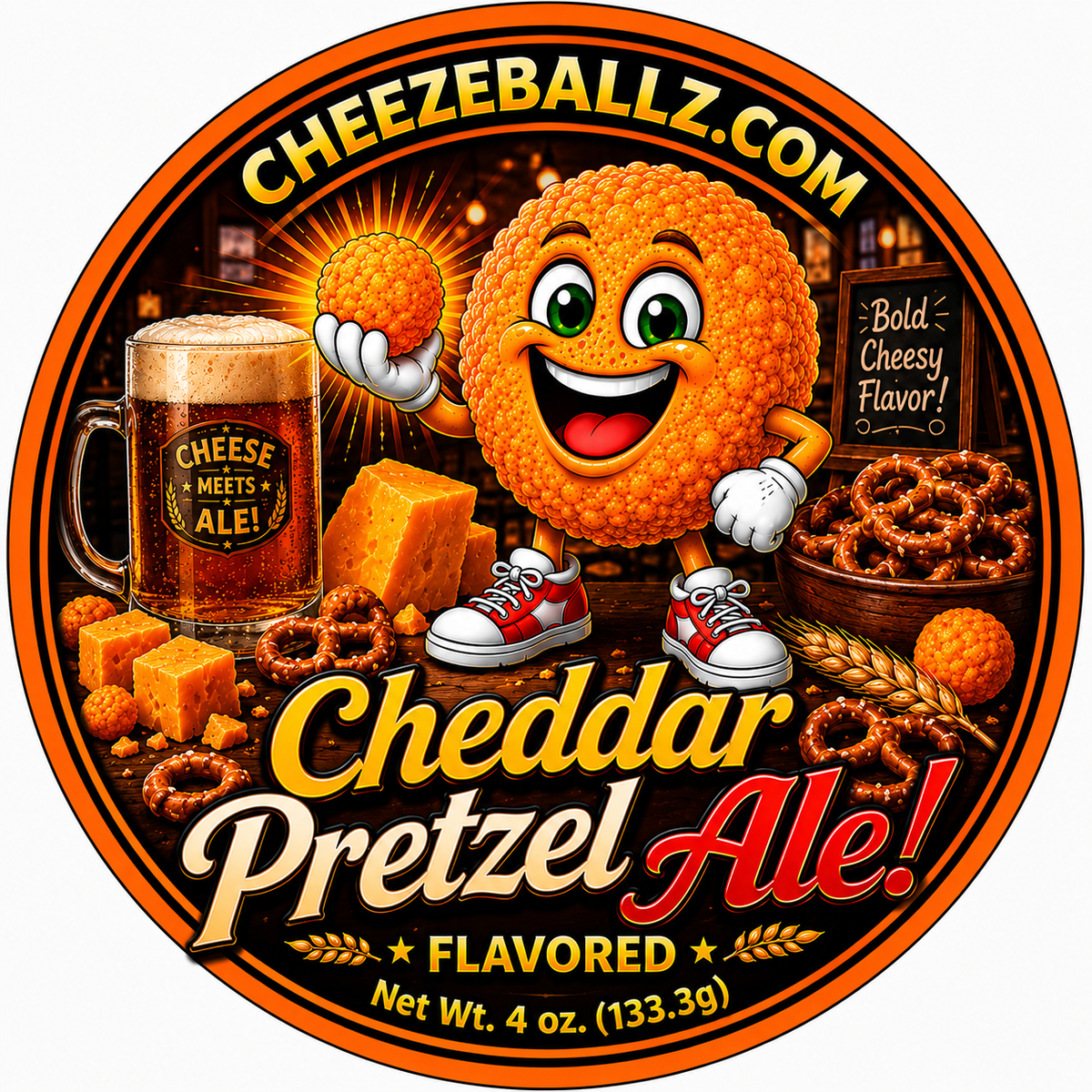Cheeze Ballz Official 16 oz. Party Tub