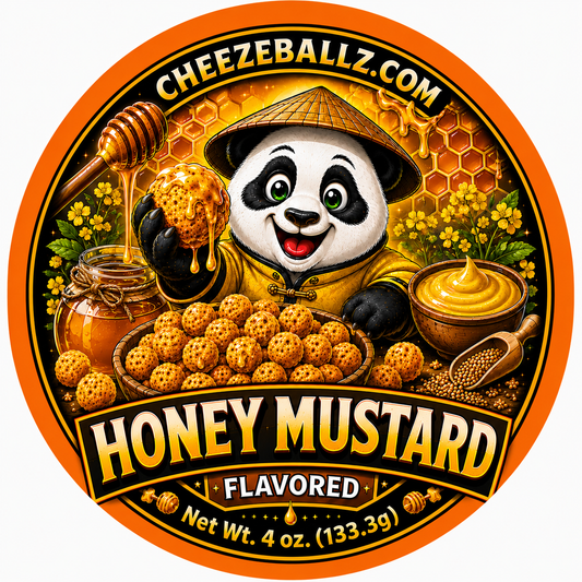 Honey Mustard - Gourmet Flavored Cheeze Balls - 4 oz. Pouch