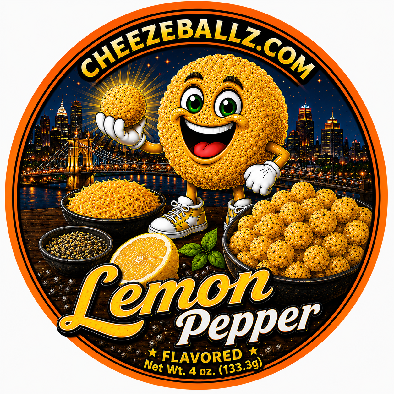 Chedda' Jalapeno - Gourmet Flavored Cheeze Balls - 4 oz. Pouch