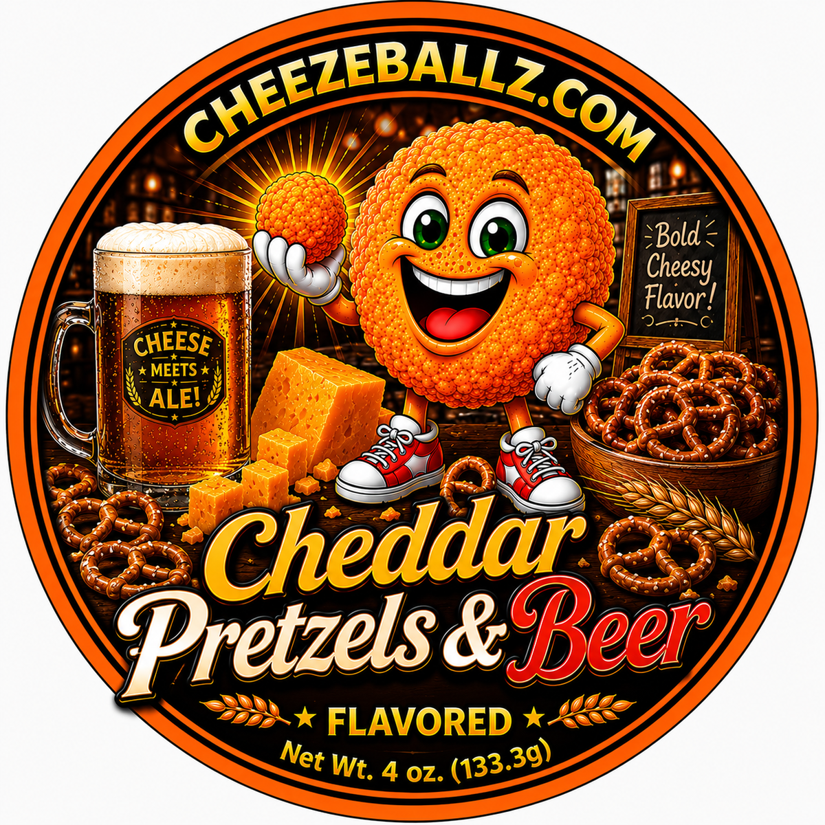 Cheeze Ballz Official 16 oz. Party Tub