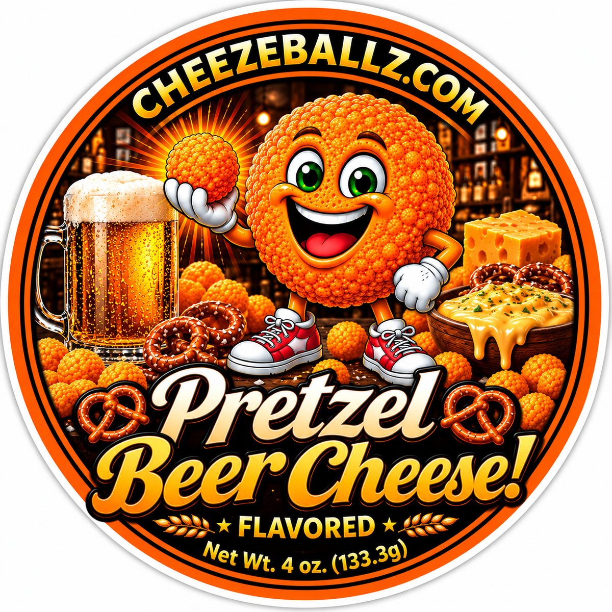 Cheeze Ballz Official 16 oz. Party Tub