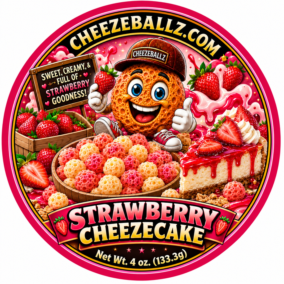 Cheeze Ballz Official 16 oz. Party Tub