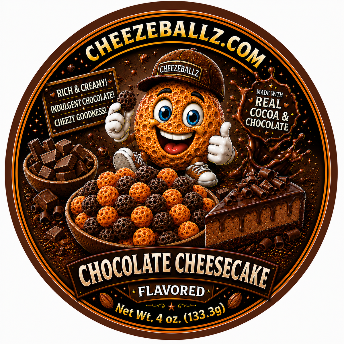 Apple Pie Flavored Gourmet Cheeze Ballz - 4oz. Pouch