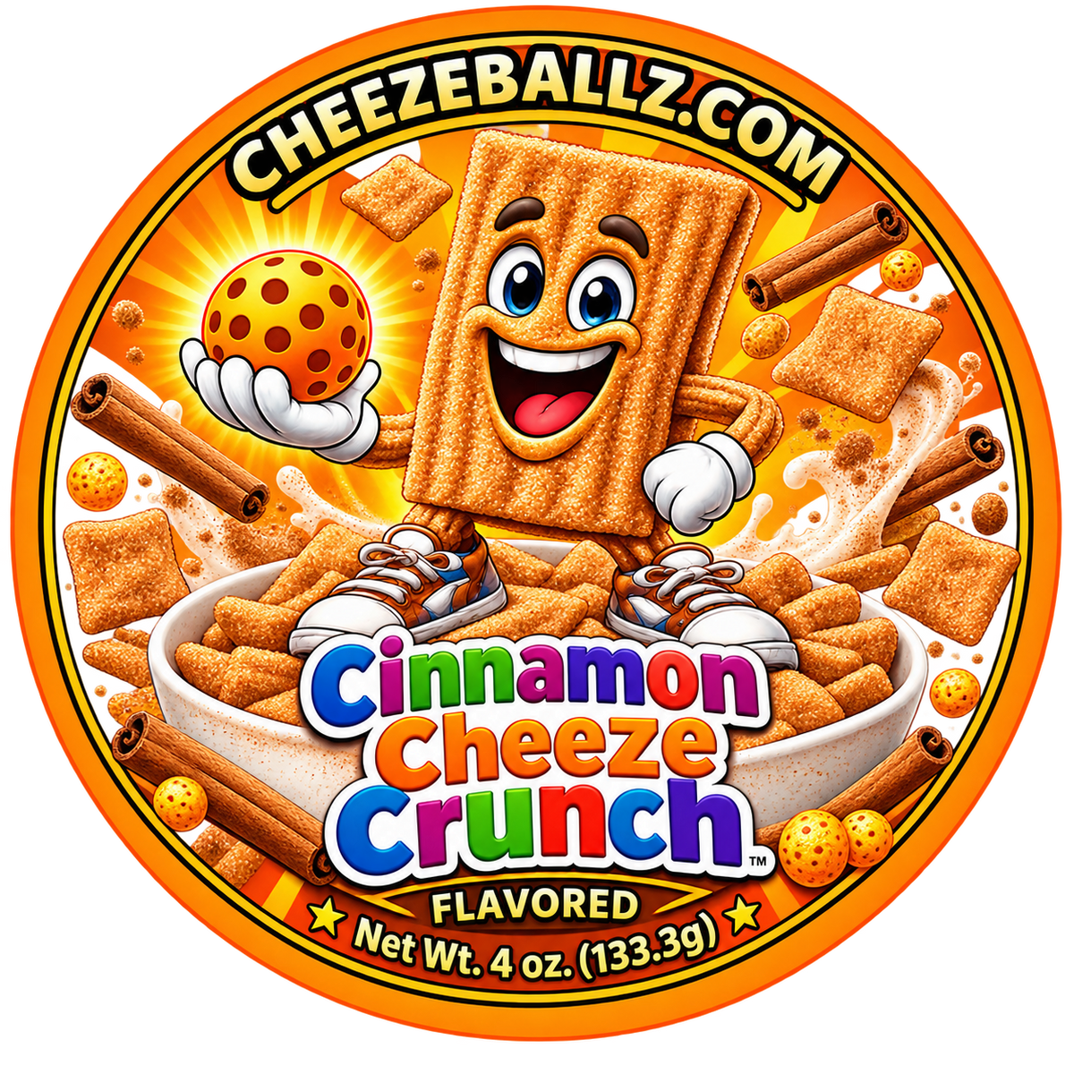 Lip Smackin' BBQ Flavored Gourmet Cheeze Ballz - 4oz. Pouch