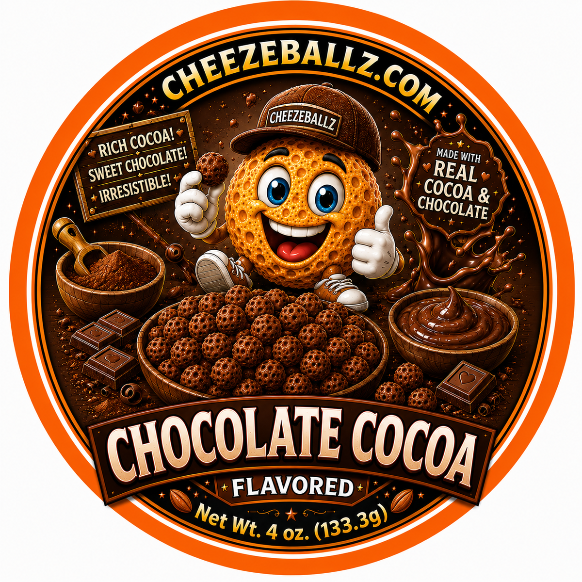 Apple Pie Flavored Gourmet Cheeze Ballz - 4oz. Pouch