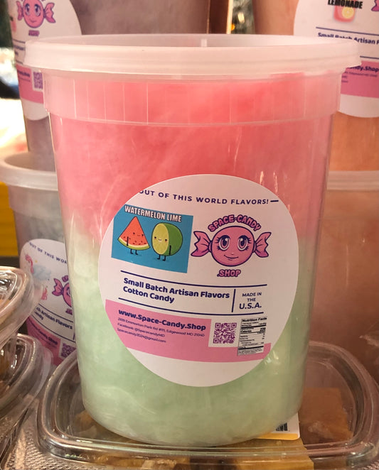 Watermelon Lime Classic Cotton Candy 32 oz. Tub