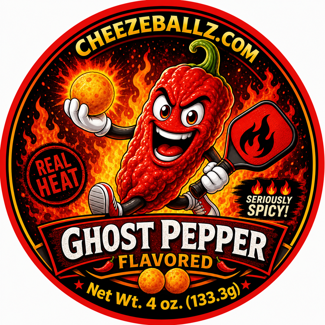 Churro (Cinnamon Sugar) - Gourmet Flavored Cheeze Balls - 4 oz. Pouch
