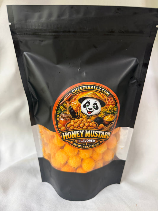 Honey Mustard - Gourmet Flavored Cheeze Balls - 4 oz. Pouch