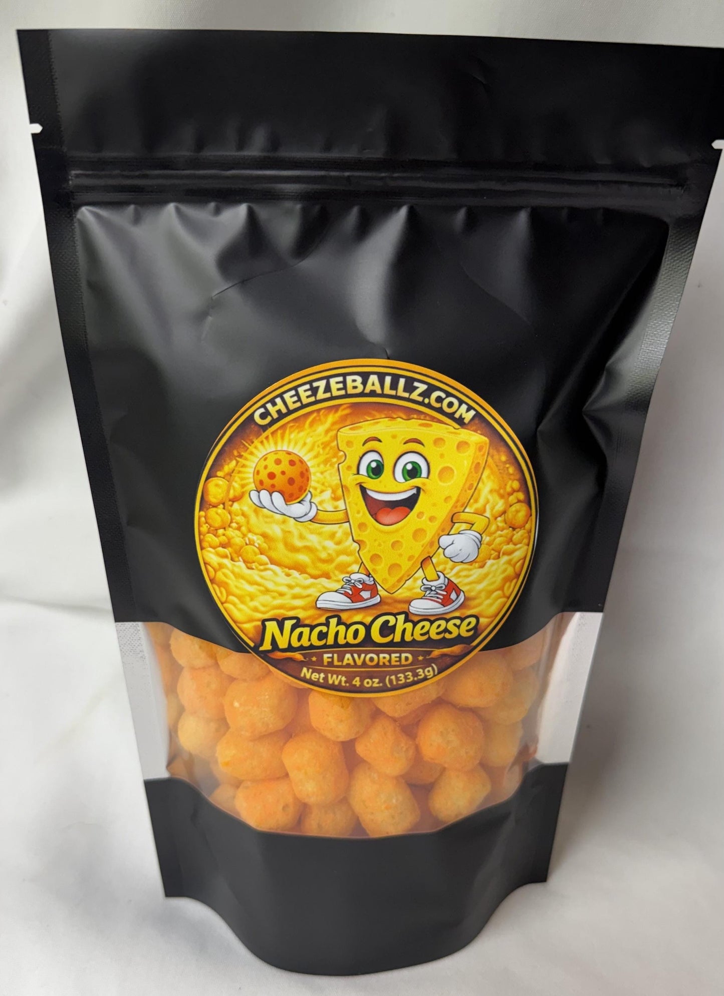Nacho Cheese Flavored Gourmet Cheeze Ballz - 4oz. Pouch
